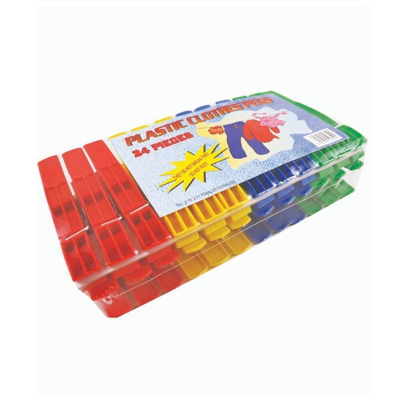 Πλαστικά Μανταλάκια 10cm 24τμχ - Clothes pegs - Image 3