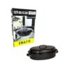 Sidirela Γάστρα Οβάλ Με Σχάρα Εμαγιέ Ø 33x22x9.5cm JM-C01 E-2729 - Sidirela oval roaster - sukki.gr