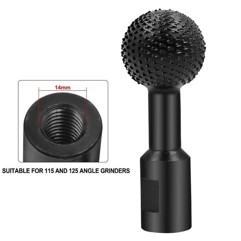 Ράσπα ξύλου στρογγυλή - Hotaitools spherical spindles for angle grinder - Image 3