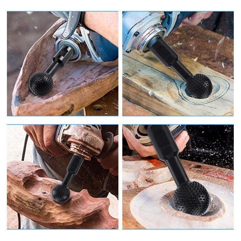 Ράσπα ξύλου στρογγυλή - Hotaitools spherical spindles for angle grinder - Image 4
