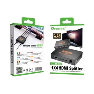 Qiaoyang HDMI splitter 1x4 Διαχωριστής σήματος από 1 είσοδο σε 4 εξόδους QA-HD60 - sukki.gr