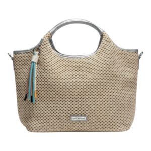 Τσάντα χειρός A8015 – Ασημί BAG TO BAG - sukki.gr