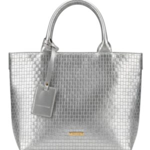 Τσάντα Χειρός 10661 – Ασημί BAG TO BAG - sukki.gr