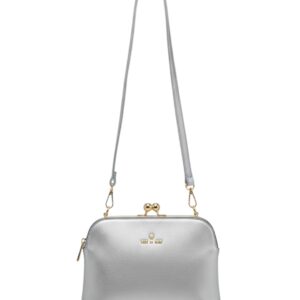 Τσάντα χιαστί WH2508 – Ασημί BAG TO BAG - sukki.gr