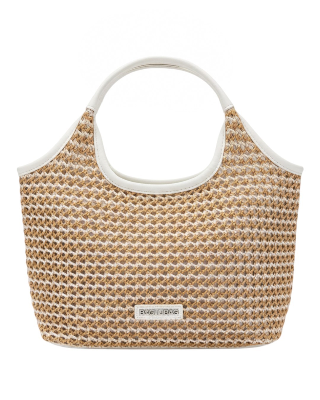Τσάντα χειρός F2666-2 – Ασπρο BAG TO BAG - sukki.gr