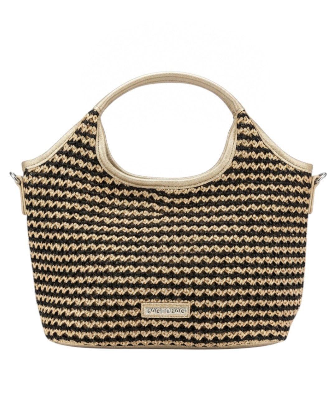 Τσάντα χειρός F2666-2 – Χρυσό BAG TO BAG - sukki.gr