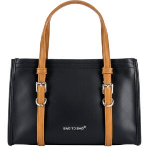 Τσάντα χειρός KX2515 – Μπέζ/Μαύρο BAG TO BAG - sukki.gr