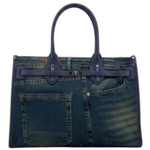 Τσάντα χειρός J2511 – Σκούρο Μπλέ BAG TO BAG - sukki.gr