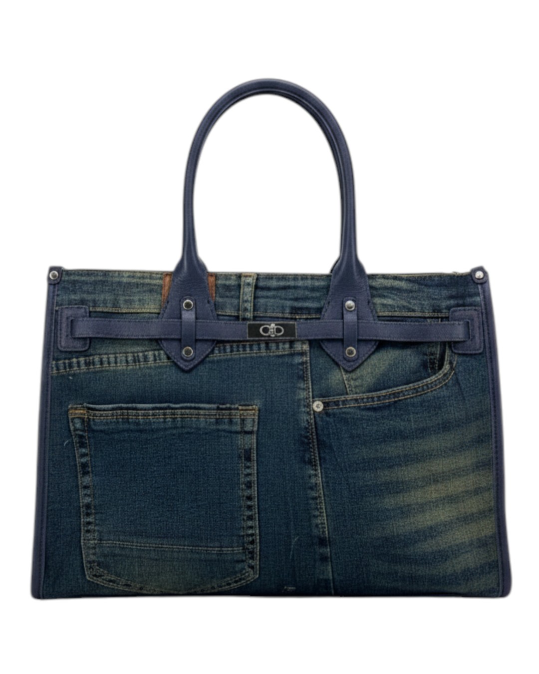 Τσάντα χειρός J2511 – Σκούρο Μπλέ BAG TO BAG - sukki.gr