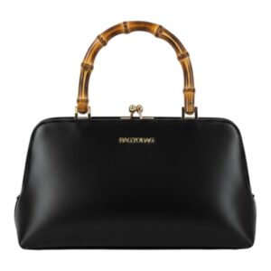 Τσάντα Χειρός με Bamboo Λαβή MD2572 – Μαύρο BAG TO BAG - sukki.gr