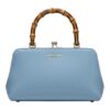 Τσάντα Χειρός με Bamboo Λαβή MD2572 – Γαλάζιο BAG TO BAG - sukki.gr