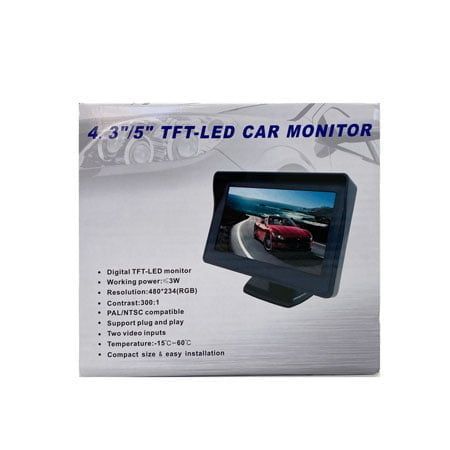 Αναδιπλούμενη οθόνη αυτοκινήτου TFT-LCD Monitor 4.3" - Image 3