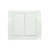 Διακόπτης διπλός λευκός Songrui - Wall switch - sukki.gr