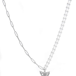 Αλυσίδα λαιμού MN43-44 – Ασημί BAG TO BAG - sukki.gr