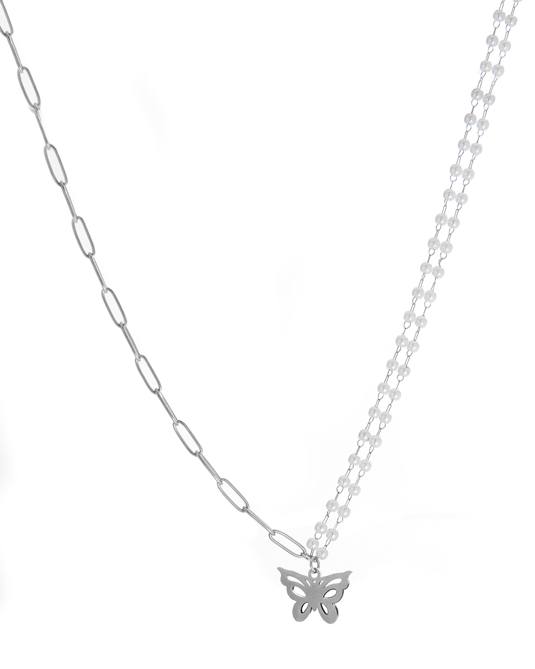 Αλυσίδα λαιμού MN43-44 – Ασημί BAG TO BAG - sukki.gr