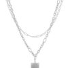 Διπλή αλυσίδα λαιμού MN4324-63 – Ασημί BAG TO BAG - sukki.gr