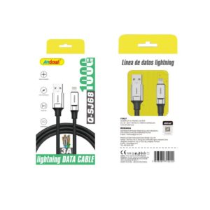 Andowl Καλώδιο δεδομένων USB σε Lightning– 3A Q-SJ68 - Data Cable - sukki.gr