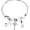 Βραχιόλι γοβάκι QW-8102-15 – Ασημί BAG TO BAG - sukki.gr