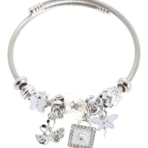 Βραχιόλι κλειδαριά QW-8106-15 – Ασημί BAG TO BAG - sukki.gr