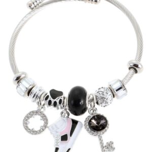 Βραχιόλι παπουτσάκι QW-8112-15 – Μαύρο BAG TO BAG - sukki.gr