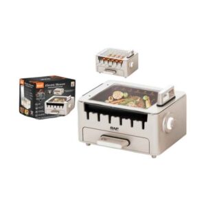RAF Ηλεκτρικη Ψησταριά 800W R.5423 - Electric Skewers Frying Pan Grill - sukki.gr