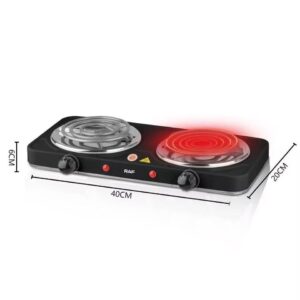 Alternative view of RAF Ηλεκτρική Εστία 2000W R.8020BB - Electric Stove