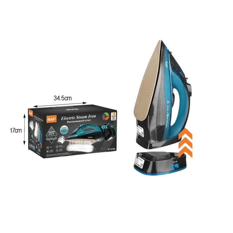 RAF Ασύρματο Ηλεκτρικό Σίδερο Ατμού 2400W R.1210B - Cordless Electric Steam Iron - Image 4