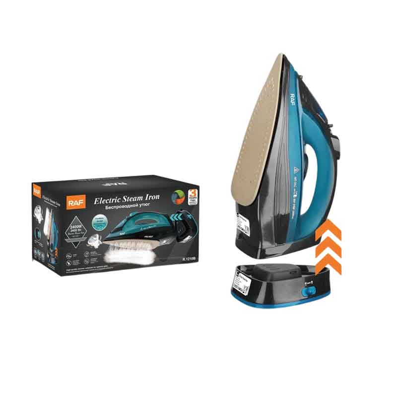 RAF Ασύρματο Ηλεκτρικό Σίδερο Ατμού 2400W R.1210B - Cordless Electric Steam Iron - sukki.gr