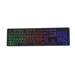 Alternative view of Gaming Ενσύρματο φωτιζόμενο πληκτρολόγιο RGB Andowl Q30K-RGB - Multimedia Keyboard