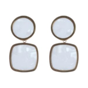 Σκουλαρίκι YC-EH0001 – Ασπρο BAG TO BAG - sukki.gr