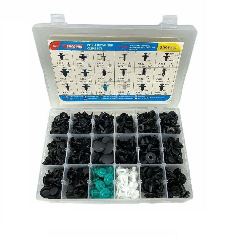 Rchang Πλαστικά κλίπς αυτοκινήτου Universal 299τμχ - Push Retainer Clips Kit - Image 2