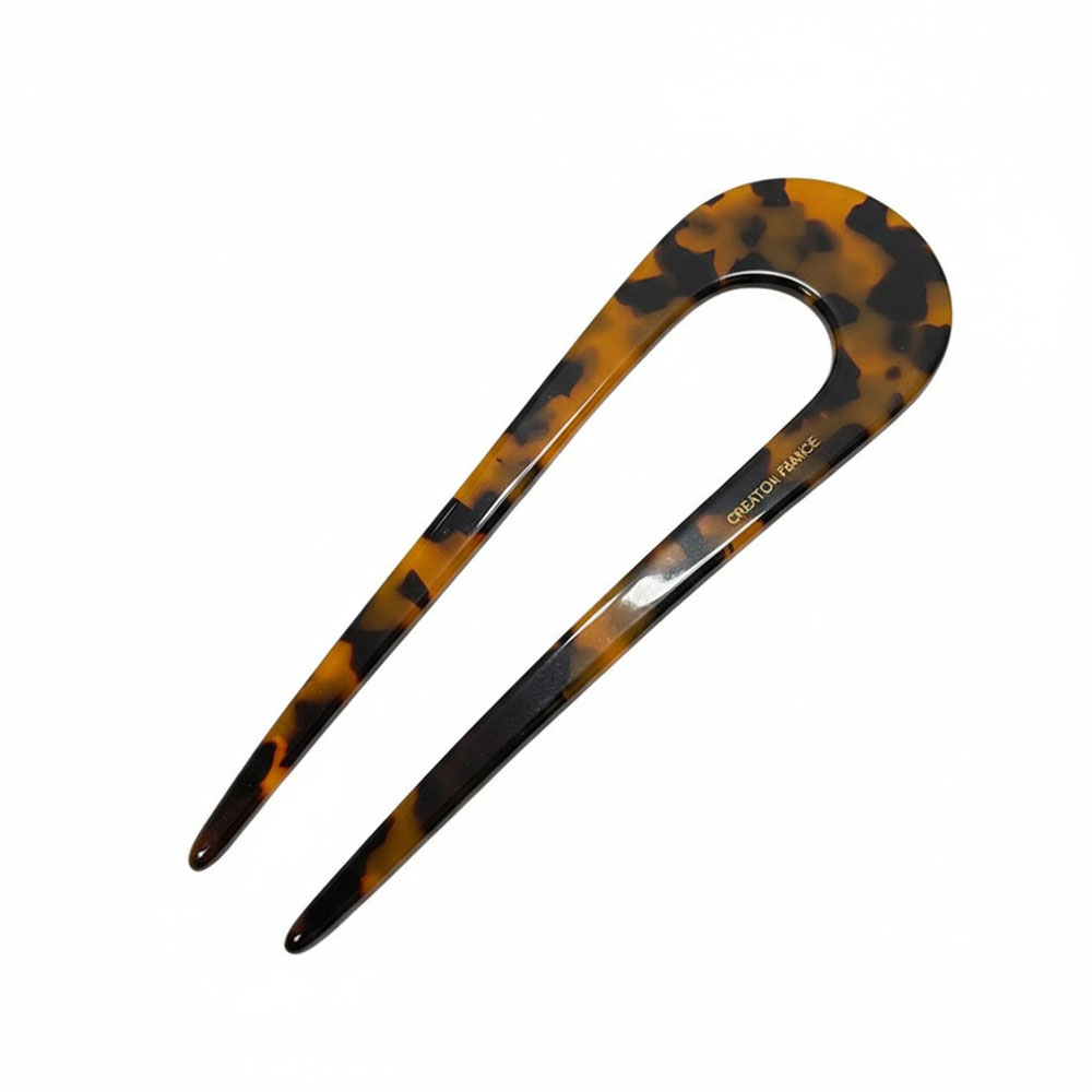 Κοκαλάκι Μαλλιών Δίχαλο Λεοπάρ - Tortoise Hair Fork Clip - sukki.gr