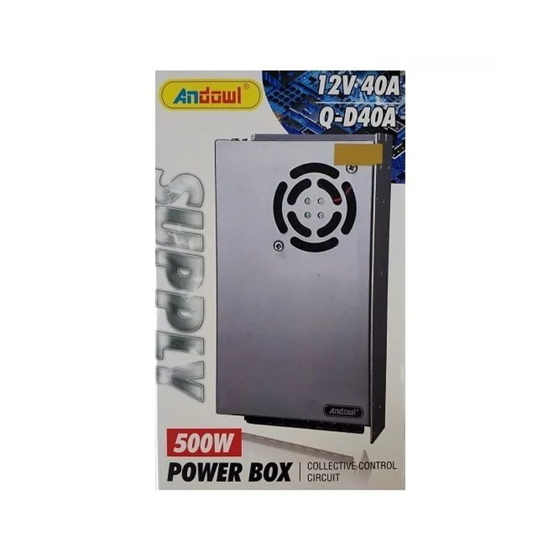 Andowl Τροφοδοτικό LED Ισχύος 500W με Τάση Εξόδου 12V DC 40A Q-D40A - Power Box - Image 2