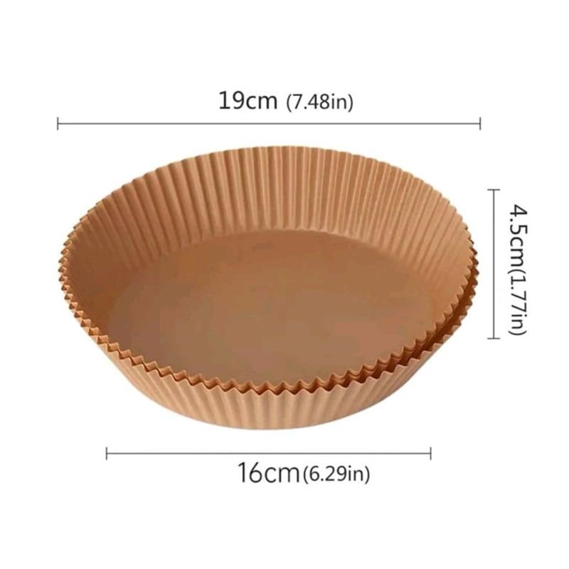 Bellhowell Αντικολλητικό Χαρτί για Air Fryer 50τμχ - Air fryer pad paper - Image 5