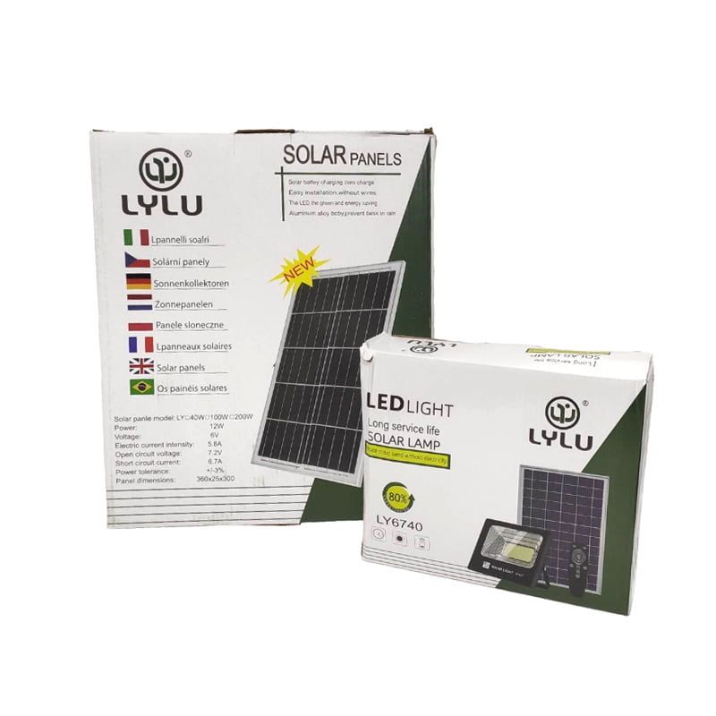 LYLU Ηλιακός προβολέας με τηλεχειριστήριο 100W LY6740 - Solar light - Image 4