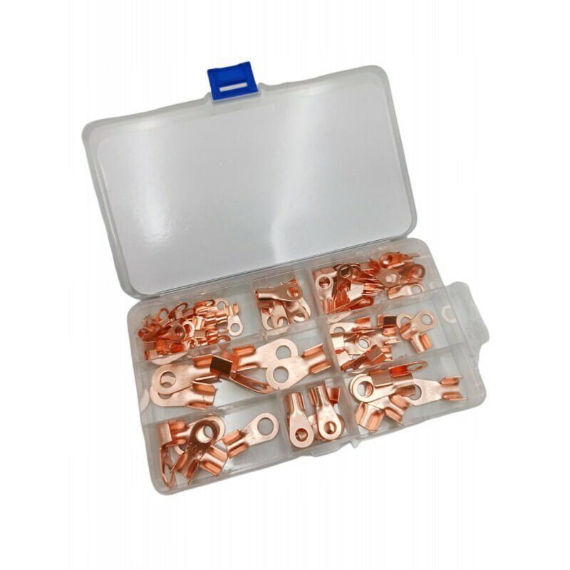 RChang Ακροδέκτες Οπής Χάλκινο 80τμχ W12101 - Copper terminal 80pcs - Image 3