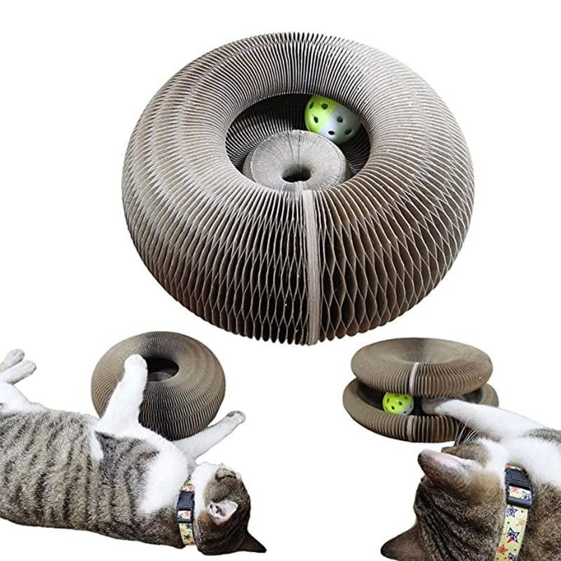 Παιχνίδι γάτας στρογγυλή ξύστρα - Cat scratching board - Image 2