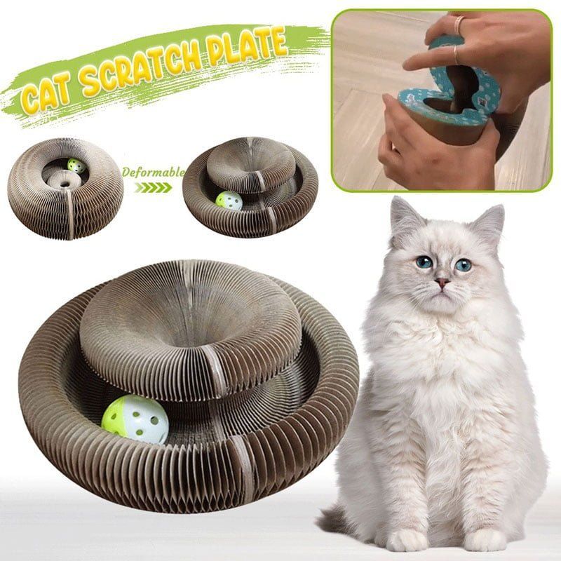 Παιχνίδι γάτας στρογγυλή ξύστρα - Cat scratching board - sukki.gr