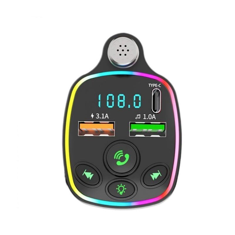 Andowl Πομπός αυτοκινήτου φορτιστής FM Transmitter Q-C71 – Car FM Transmitter - Image 3