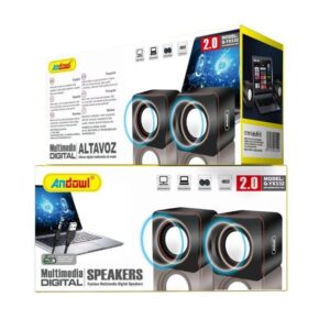 Andowl Ηχεία Υπολογιστή 2.0 Multimedia Q-YX332 - Mobile Desktop Multimedia Digital Speakers - sukki.gr