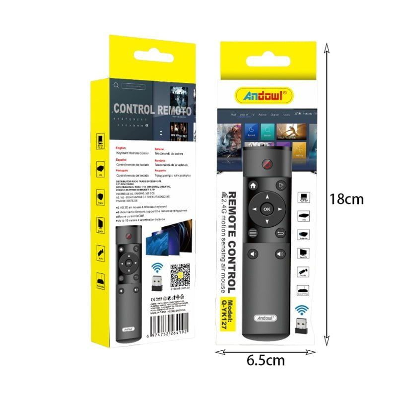 Andowl universal τηλεχειριστήριο τηλεόρασης Q-YK127 - Remote control - sukki.gr
