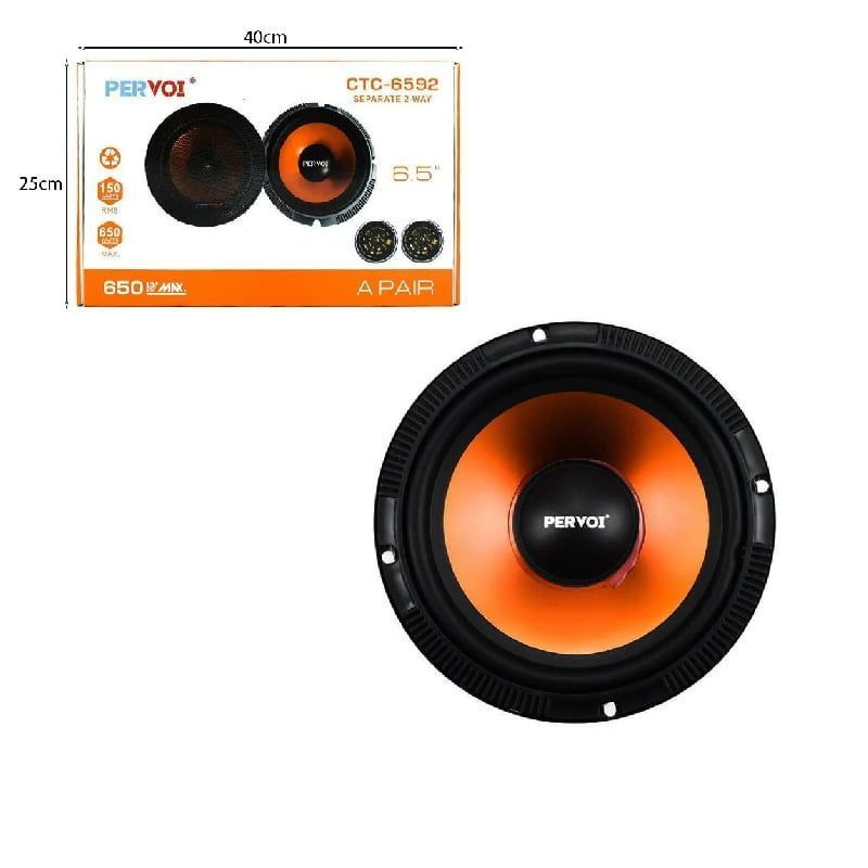 Pervoi Σετ Ηχεία Αυτοκινήτου 6.5" με 150W RMS (Midrange) CTC-6592 - Drive Midrange Car Speaker - sukki.gr