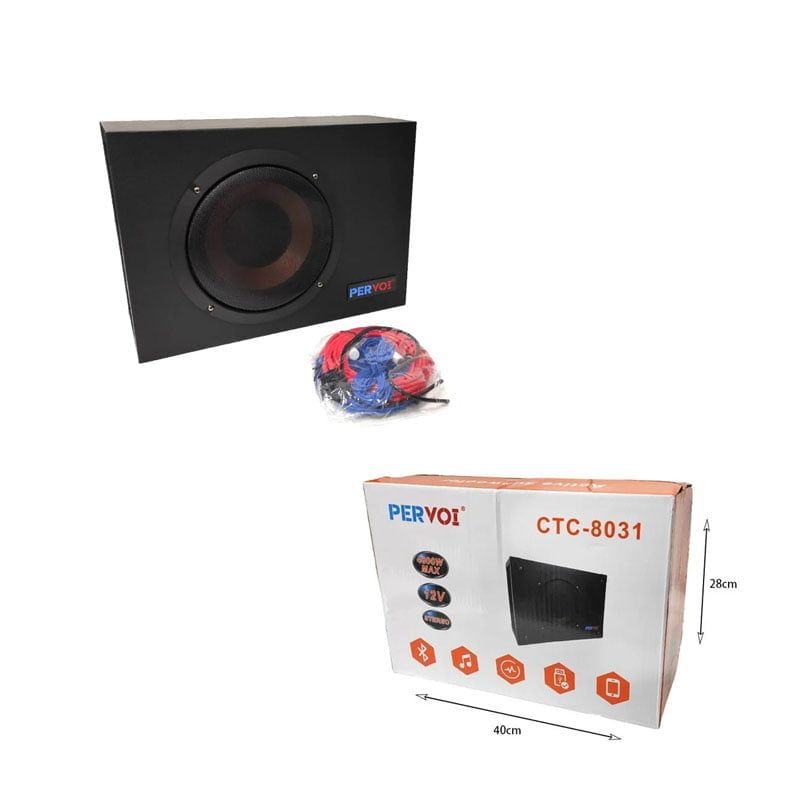 Pervoi Subwoofer Αυτοκινήτου 12V CTC-8031 - Active subwoofer - sukki.gr
