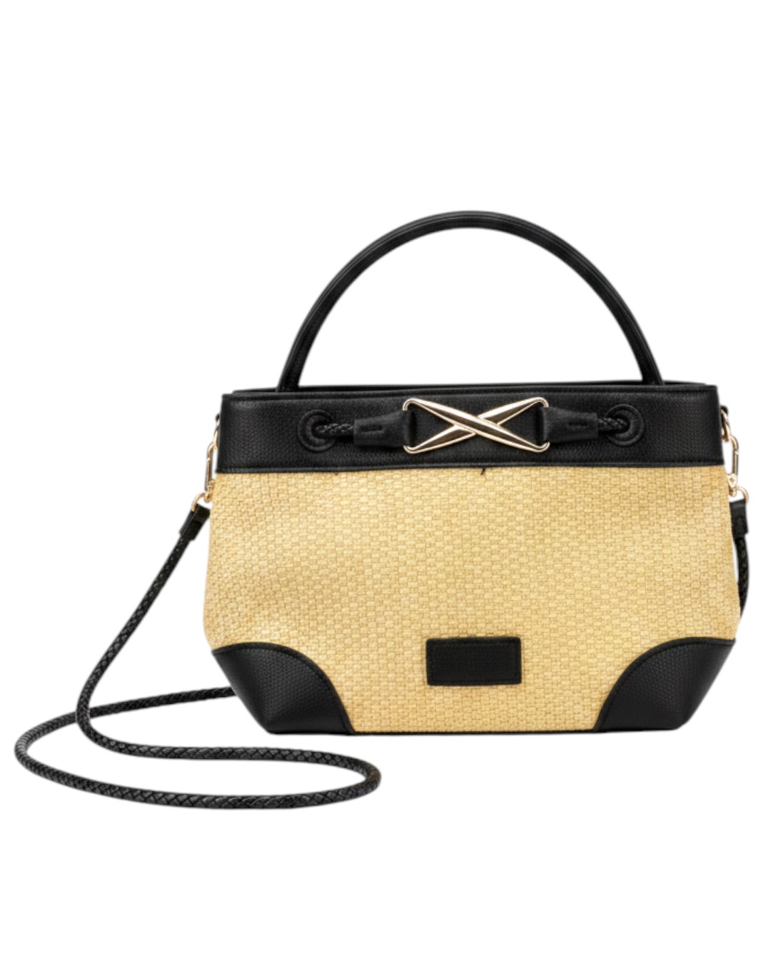 Τσάντα χειρός WJS18263 – Ασπρο/Μαύρο BAG TO BAG - sukki.gr