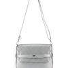 Τσάντα χιαστί KX2517 – Ασημί BAG TO BAG - sukki.gr
