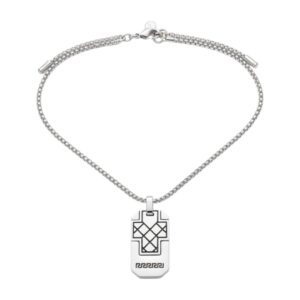 Αλυσίδα λαιμού με σταυρό ALE-K026 – Ασημί BAG TO BAG - sukki.gr
