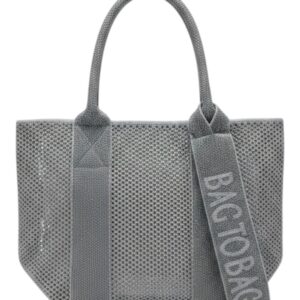 Τσάντα ώμου SF-2253 – Ασημί BAG TO BAG - sukki.gr