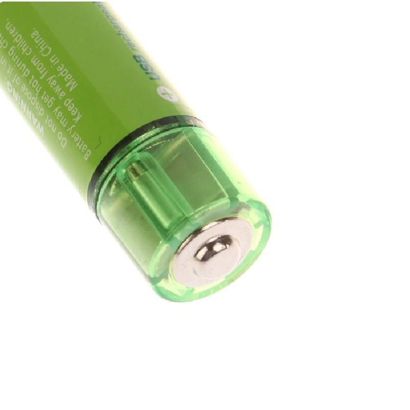 Επαναφορτιζόμενη μπαταρία USB Λιθίου Νi-AA 1.5V - 2000mAh - 2 τεμάχια - USB Rechargeable Battery - Image 3