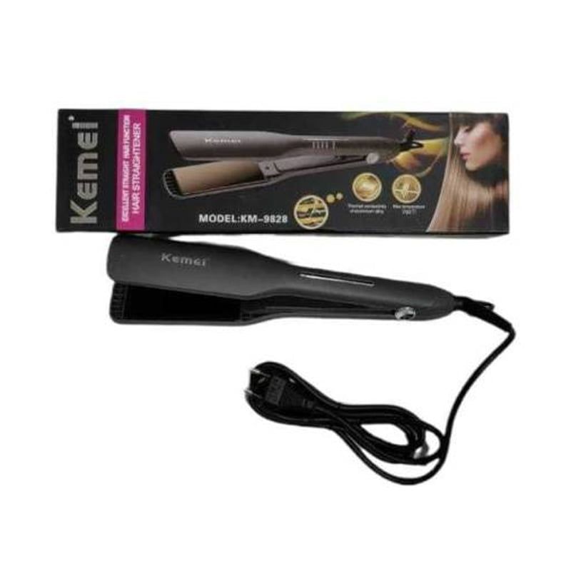 Kemei KM 9828 Πρέσα Μαλλιών με Κεραμικές Πλάκες - Hair straightener - Image 2