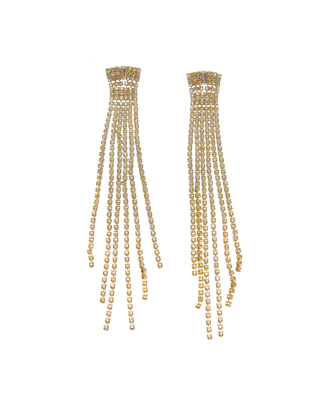 Κρεμαστά σκουλαρίκια με πέτρες lyod 4-11-1 – Χρυσό BAG TO BAG - sukki.gr